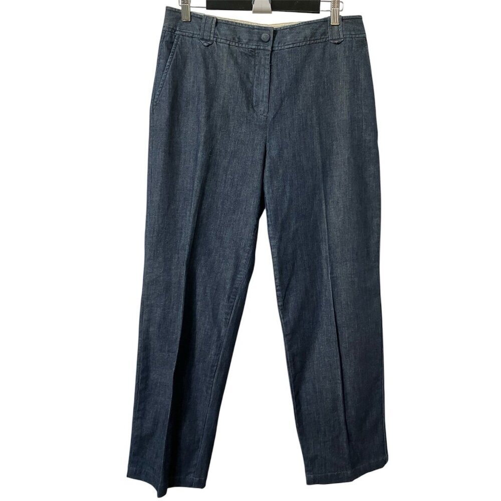 Nic + Zoe Jeans Womens 10 Dark Wash Pleated Straight Leg‎ Y2K